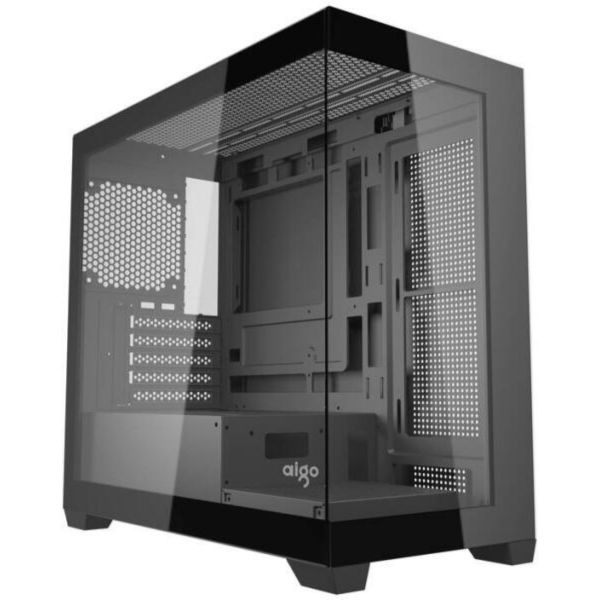 Darkflash C218M számítógépház + 6 ARGB ventilátor (fekete) (C218M BLACK)